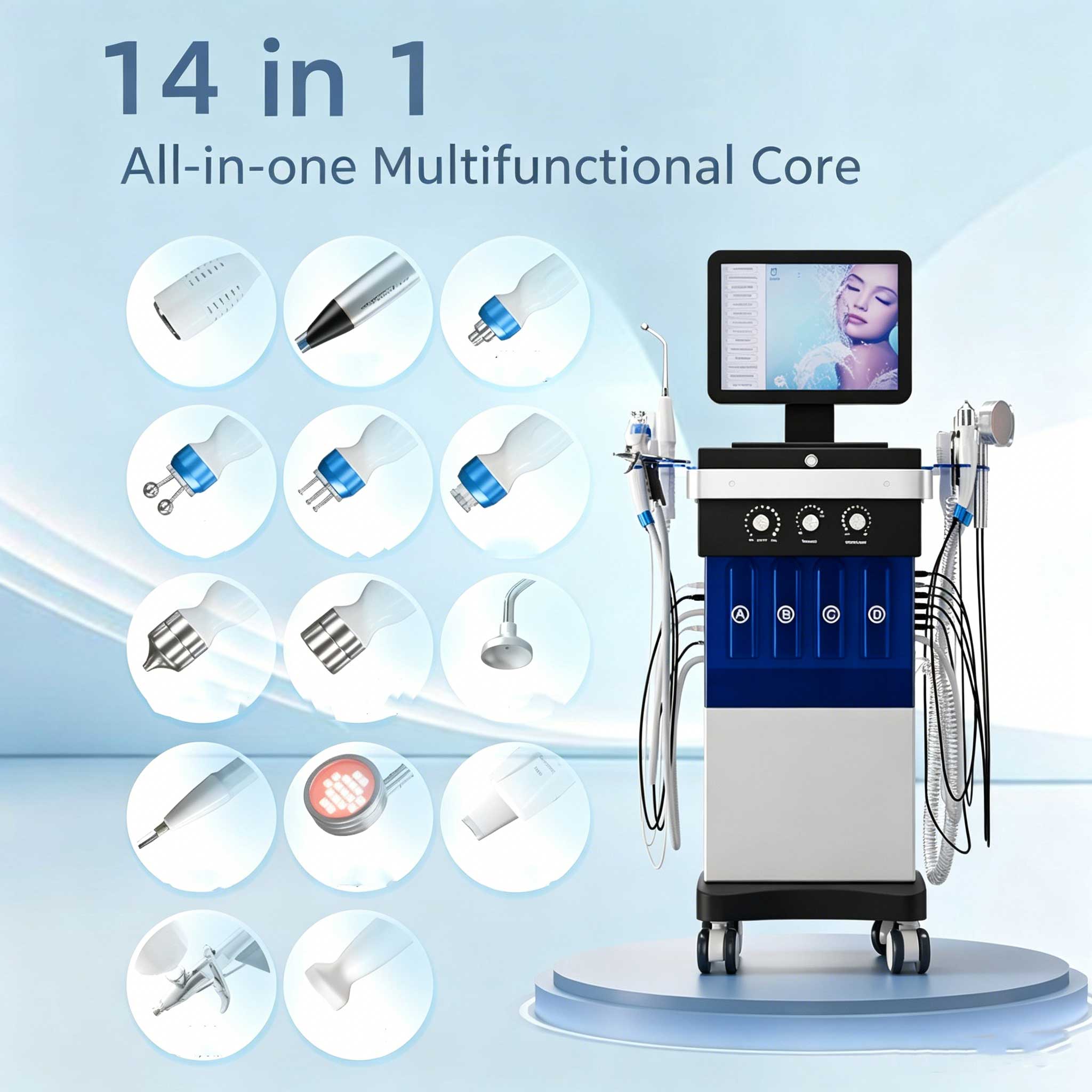 14 in 1 Water Light Facial Car - Skincare Exfoliating review and price