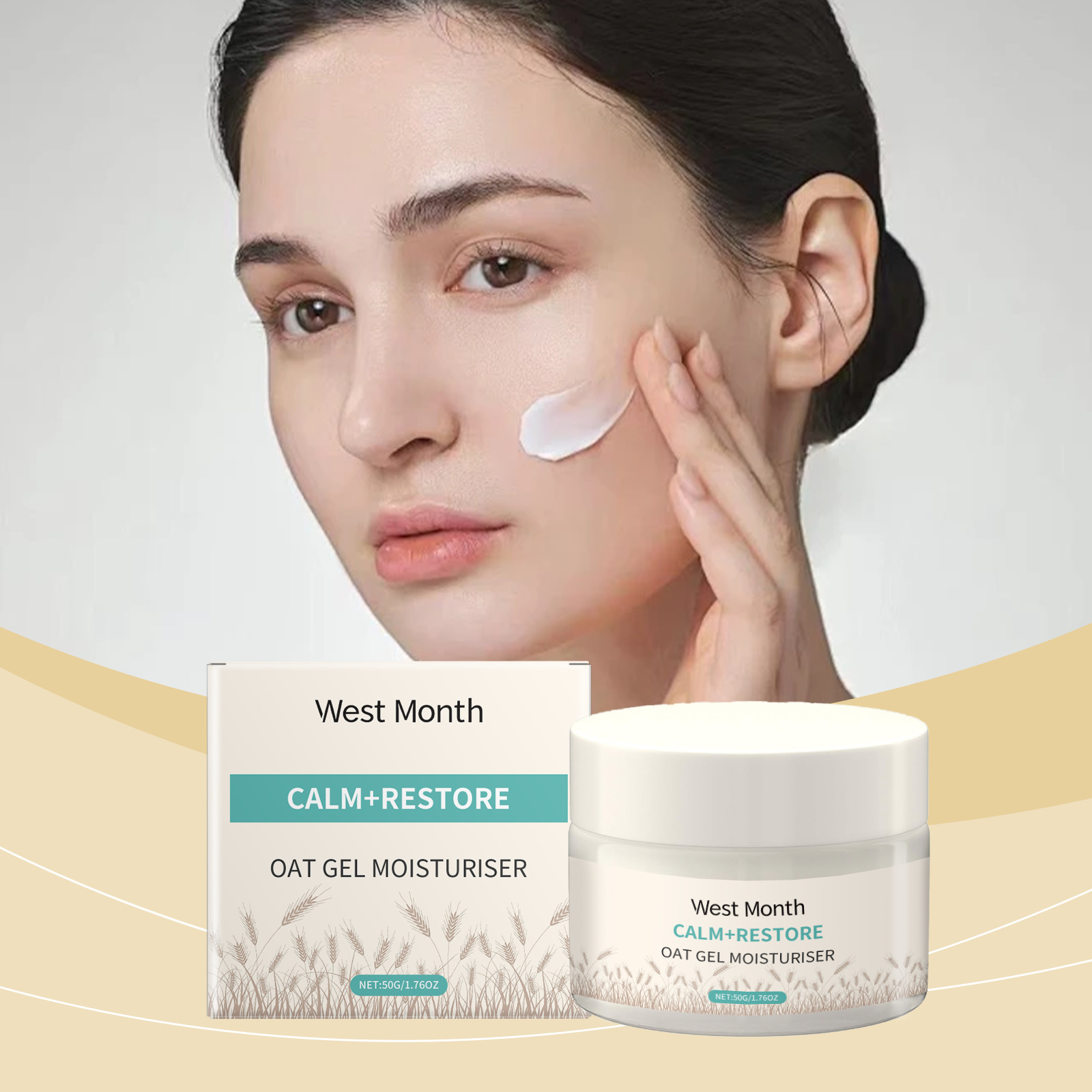 50g Oat Moisturizing Face Crea - Skincare Oat review and price