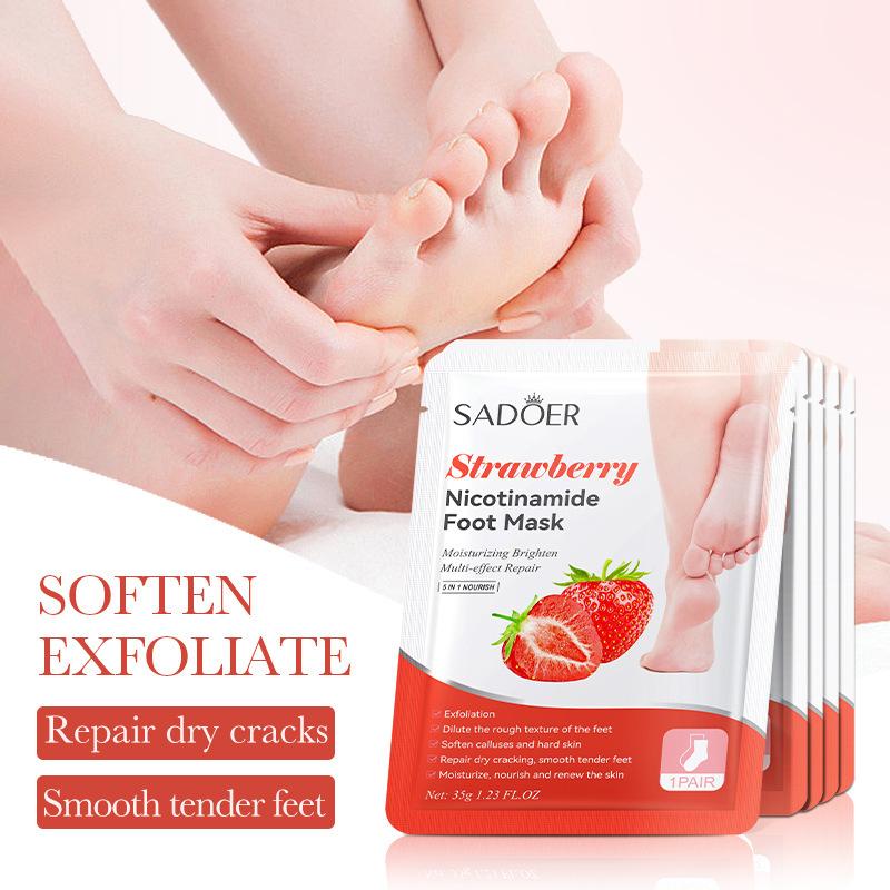 1 Pairs SADOER Fruits Foot Mas - Skincare Exfoliating review and price