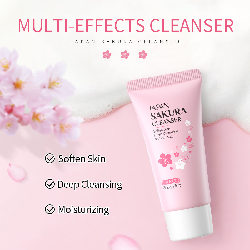 Sakura Facial Cleaner Korean F - Skincare Exfoliating review and price